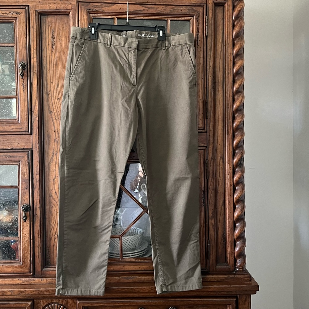 GAP broken-in straight khakis.